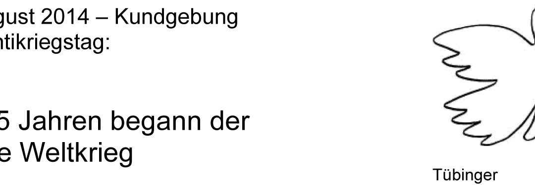 Antikriegstag 2014 // Vor 75 Jahren begann der Zweite Weltkrieg