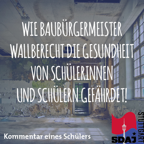 Wie Baubürgermeister Wallberecht die Gesundheit von Schülerinnen und Schülern gefährdet – Kommentar eines Schülers