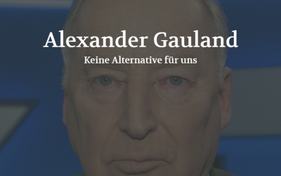 Alternative fürs Kapital: Alexander Gauland (POSITION #5/18)