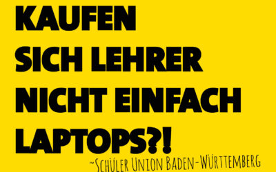 Wie die „Schüler Union“ von den eigentlichen Problemen ablenken will